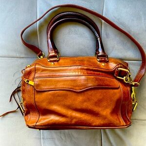 Rich Brown Leather Rebecca Minoff Top Handle
